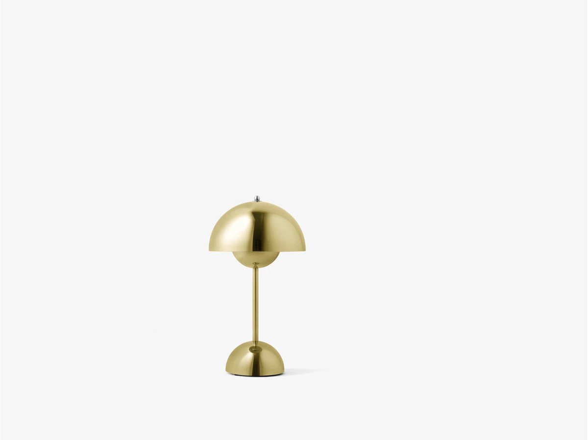 &Tradition Lámpara de mesa Flowerpot portable VP9 Brass