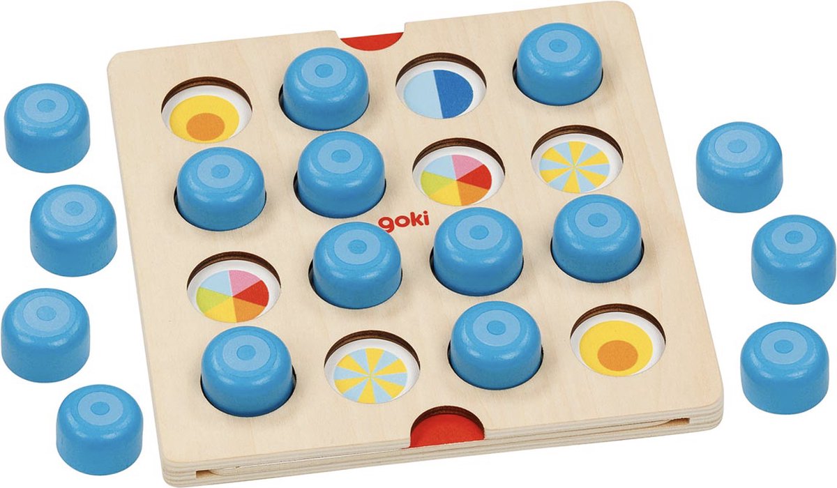 Goki Wooden Memo Game Animals and Symbols 20 pcs.