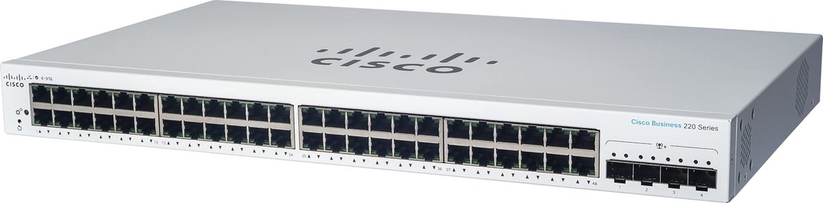Cisco Cbs220 48g 4sfp+ Poe 740w Smart Switch