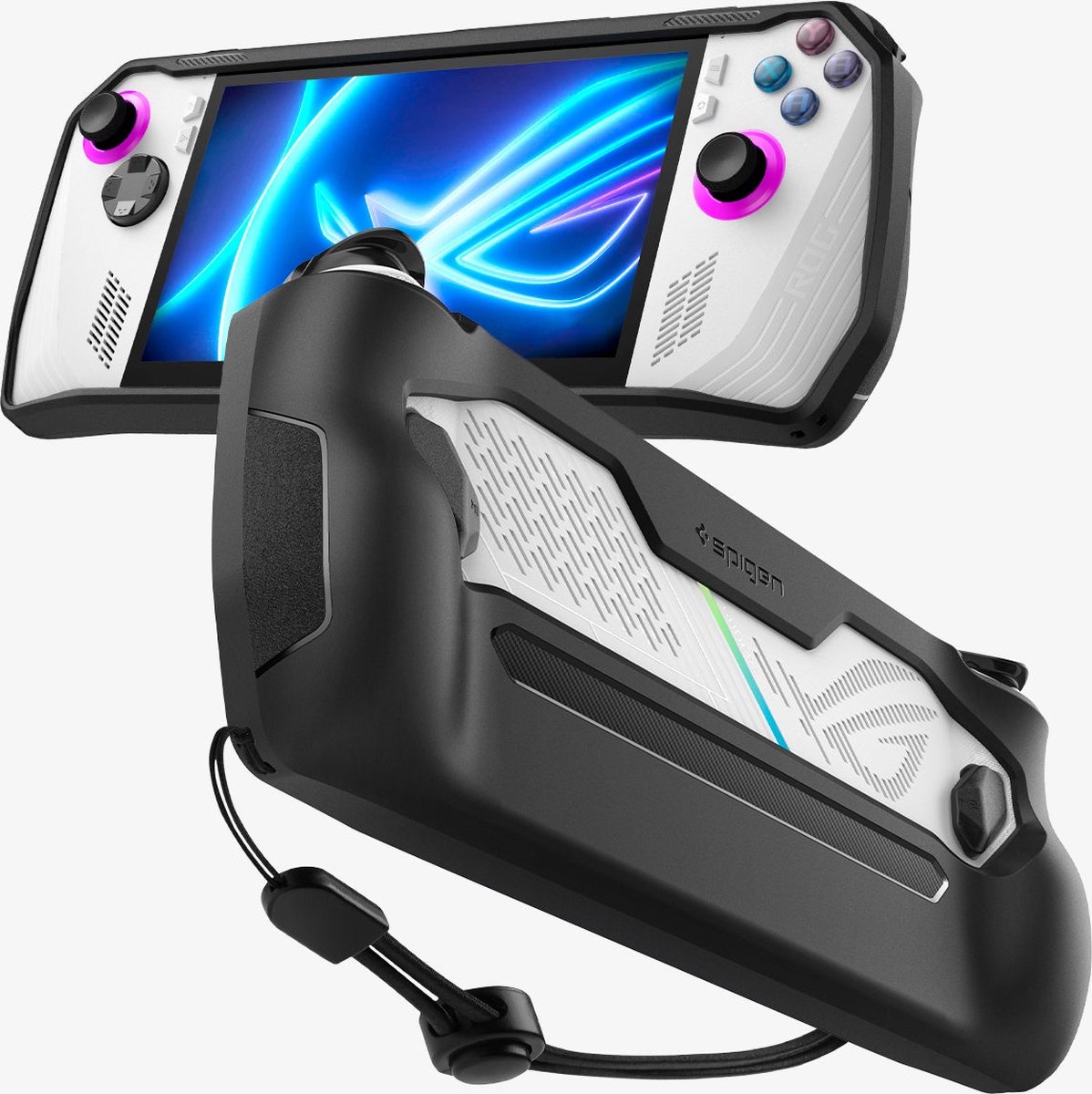 Spigen Rugged Armor - black - Asus ROG Ally 2023 - Miscellaneous Tillbehör till spelkonsol - Asus Rog Ally