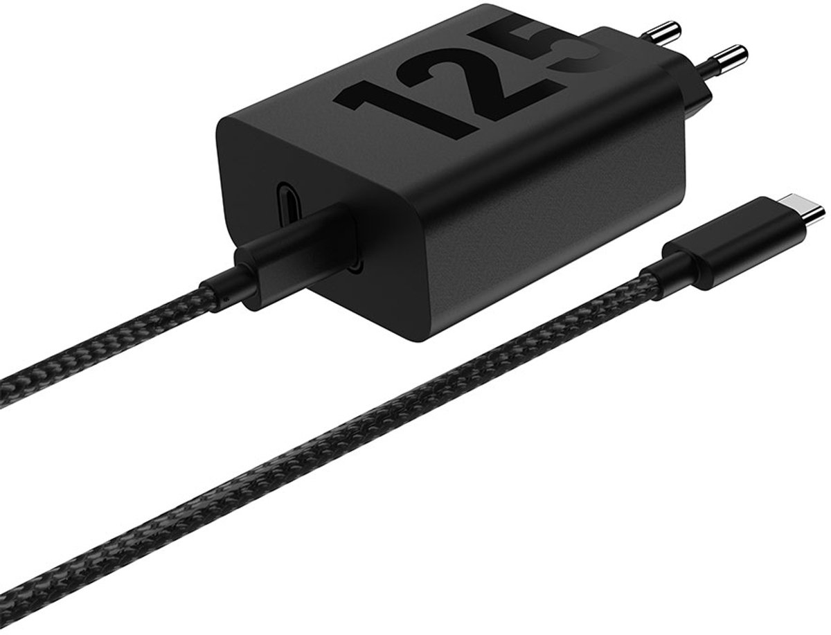 Motorola TurboPower 125W Duo Power Adapter - Black (Incl. USB-C cable)