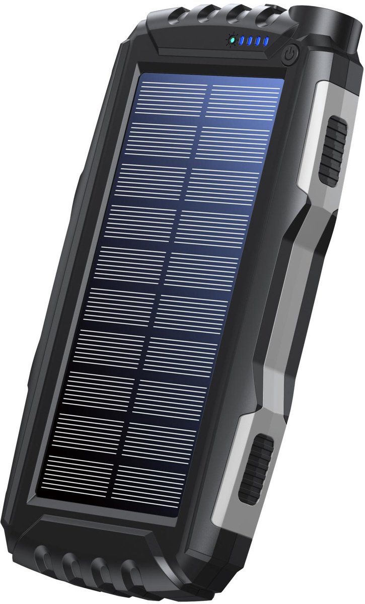 DENVER PSO-20010 MK2 - Solar Powerbank with Triple USB Output - 20000 Ah