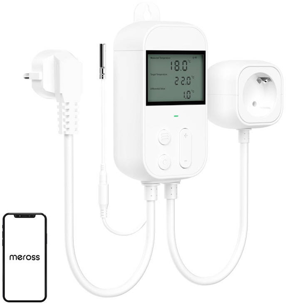 Meross Socket thermostatic temperature controller MTS960HK (HomeKit)