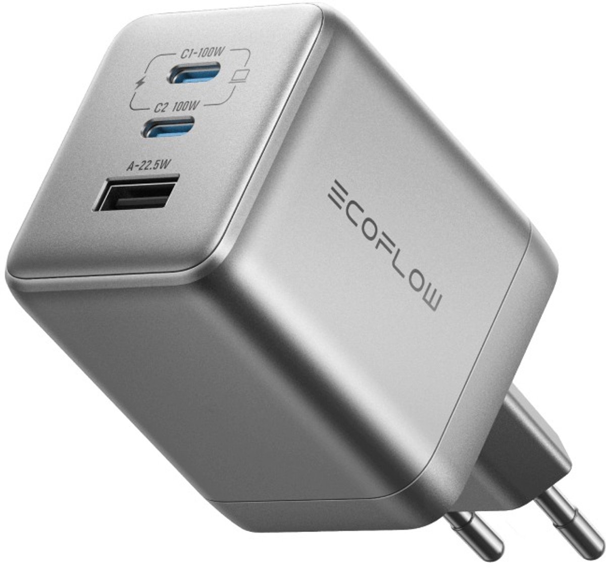 EcoFlow RAPID Pro 100W - GaN Fast Charger (USB-A + 2x USB-C)
