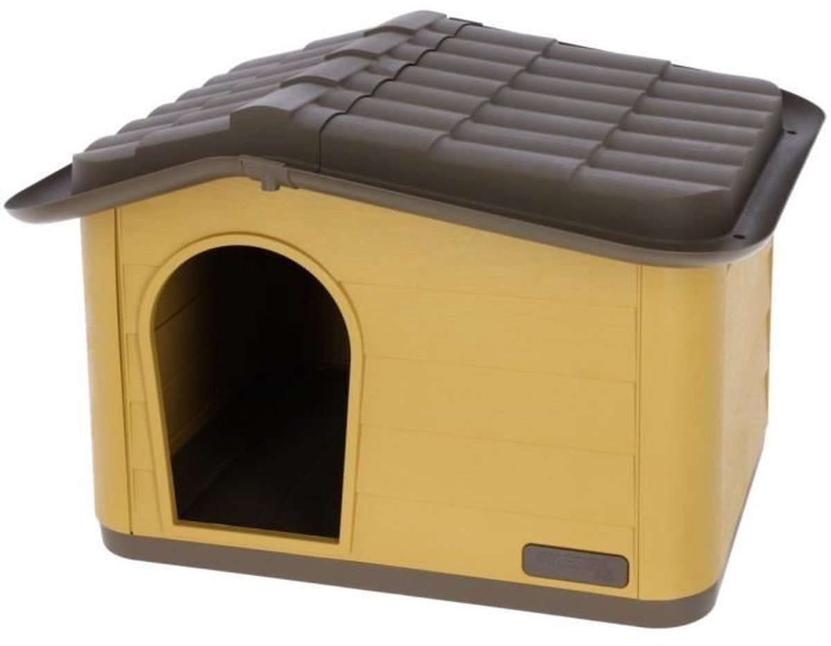 Kerbl Pet Casa para gatos Paola Eco - Cor de mel / preto: 60 x 51 x 41 cm