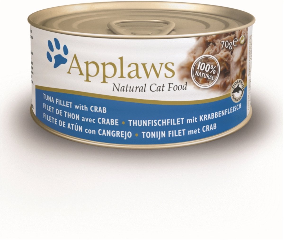 Applaws em caldo 24 x 70 g - Pack económico - Atum com caranguejo