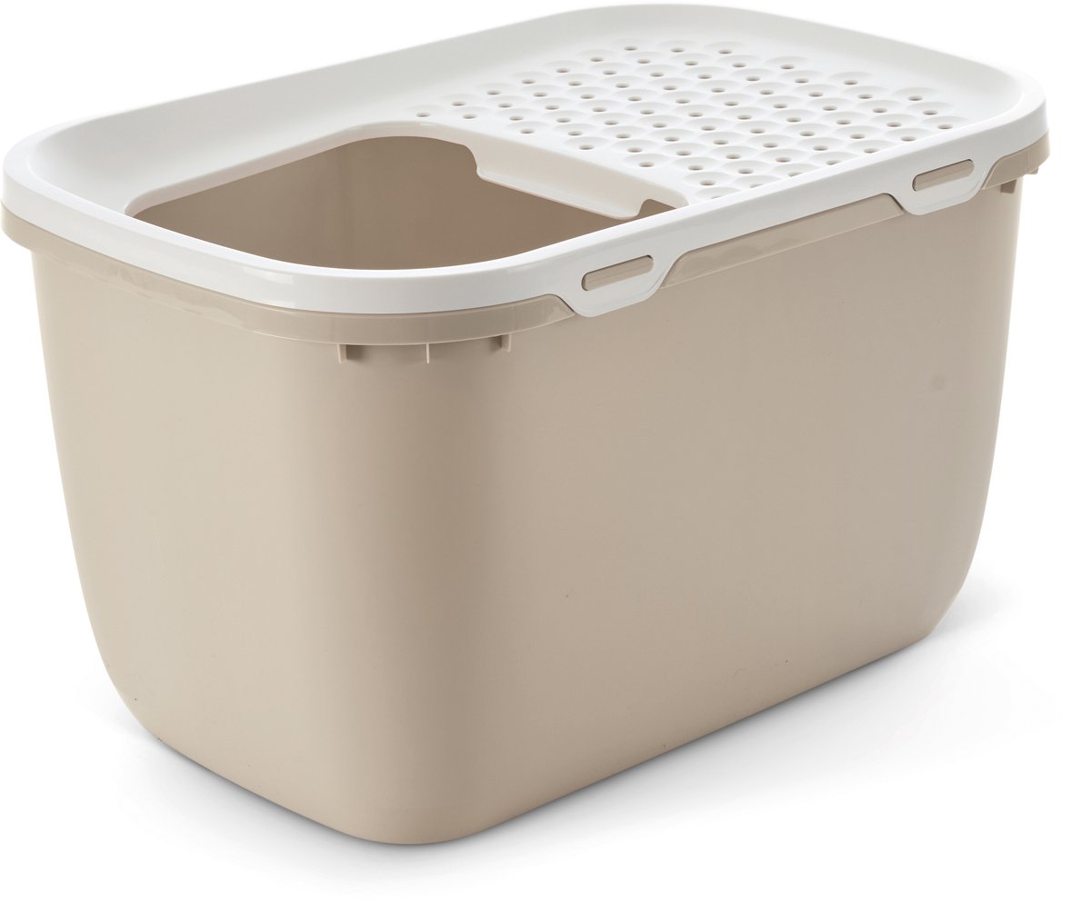 Savic Hop In Giant caixa de areia para gatos - Mocca / branco