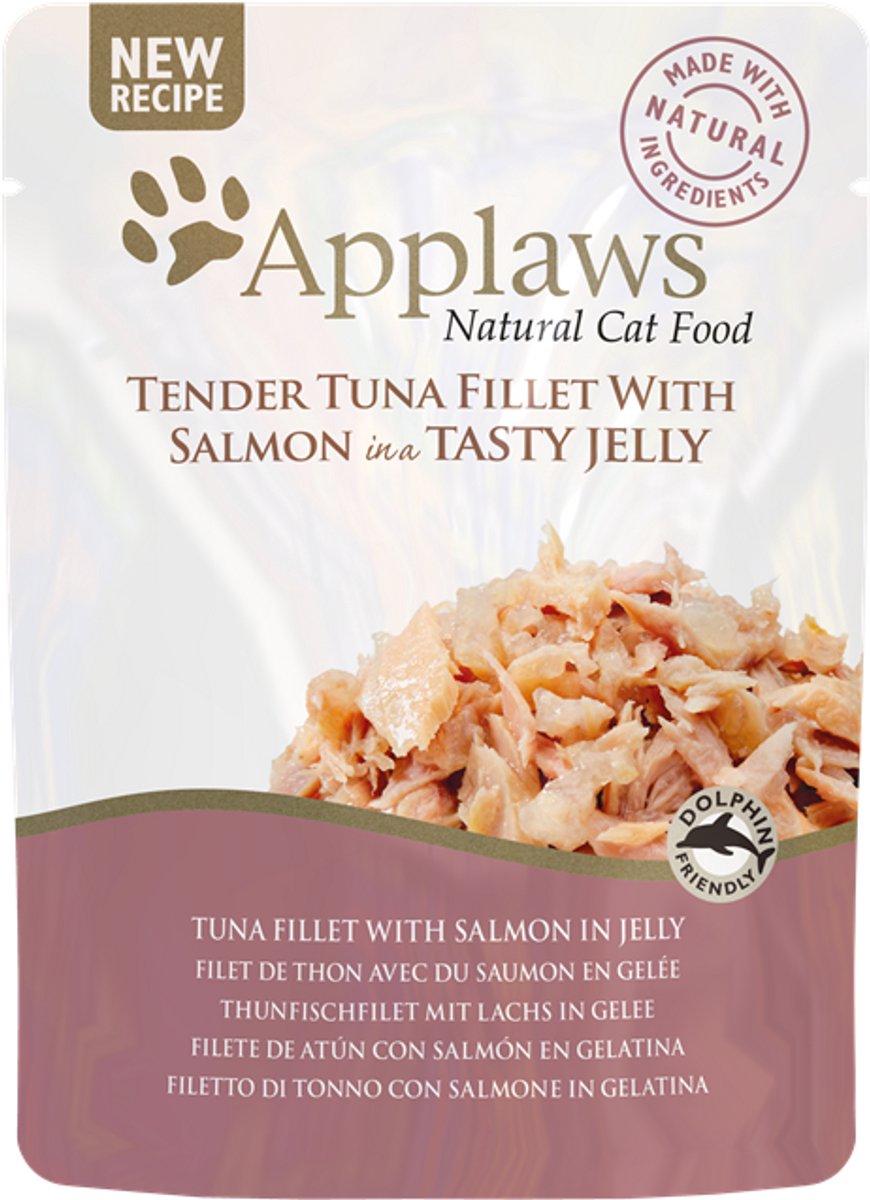 Applaws Cat Pouch em gelatina 32 x 70 g - Pack económico - Atum com salmão