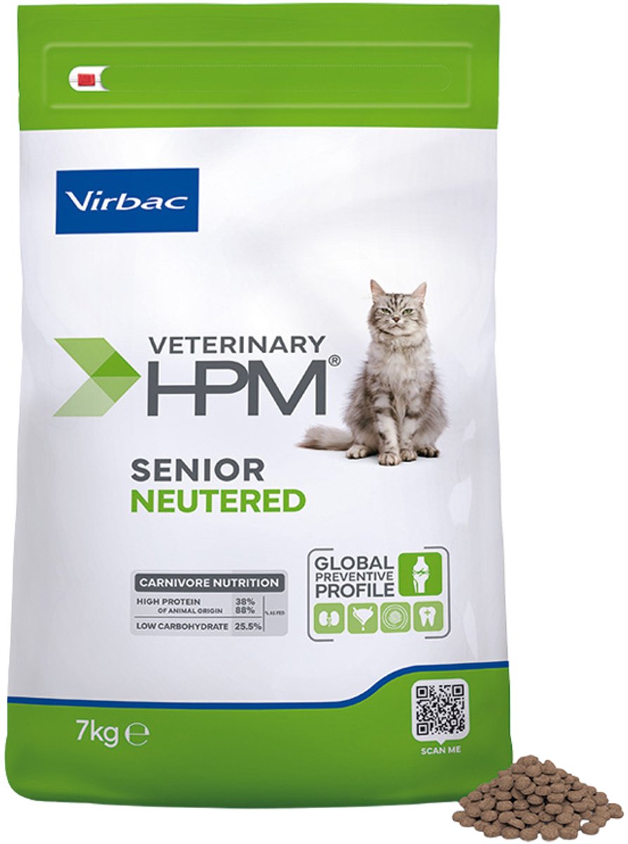 Virbac Veterinary HPM Senior Neutered Cat - 7 kg
