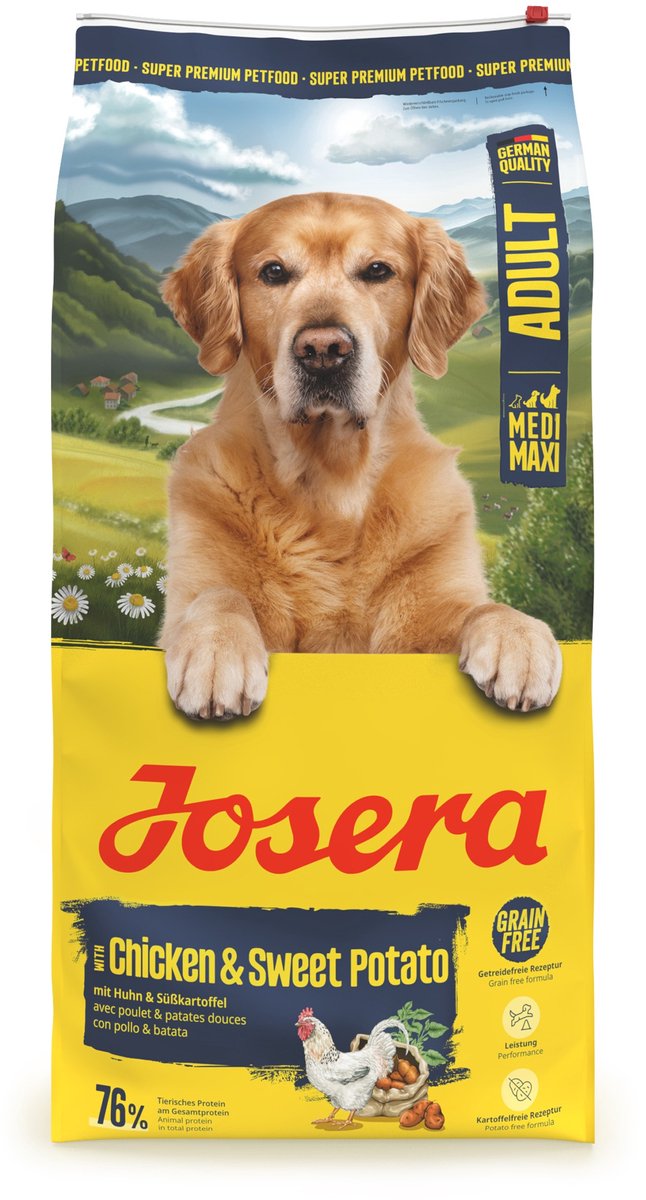 Josera Medi/Maxi Adult frango e batata-doce - Pack económico: 2 x 12,5 kg