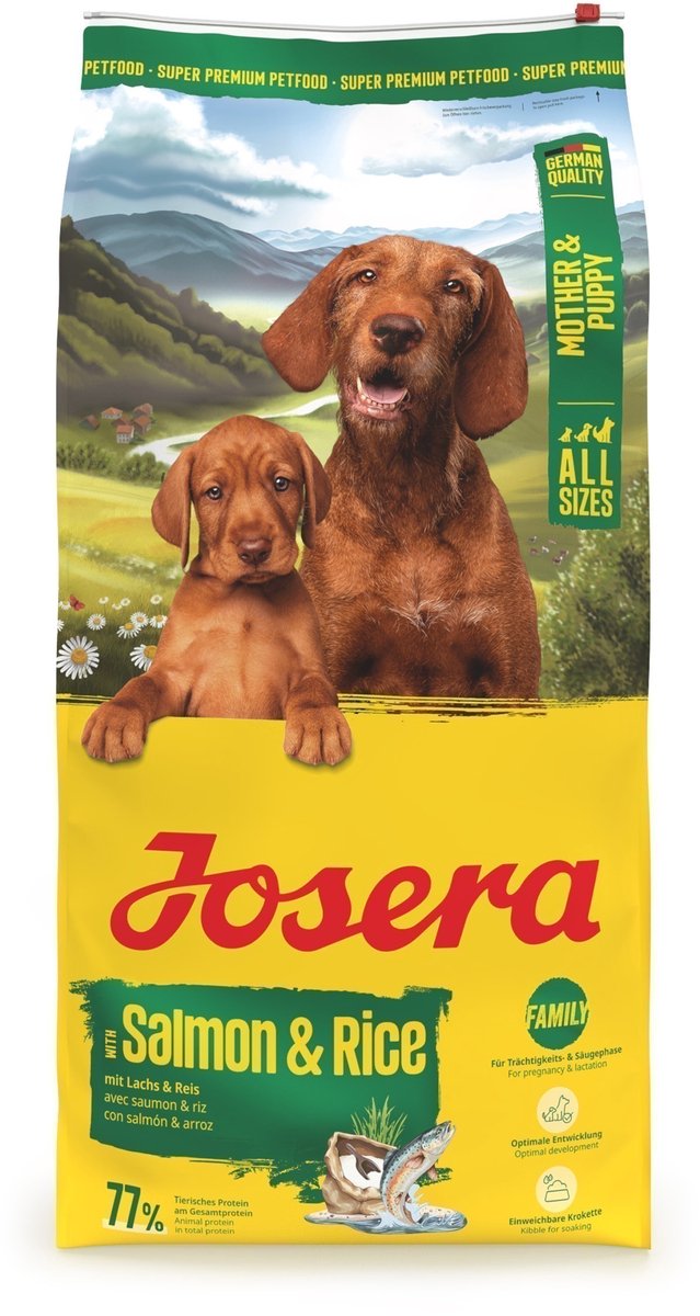 Josera Mother & Puppy com salmão e arroz - Pack económico: 2 x 12,5 kg