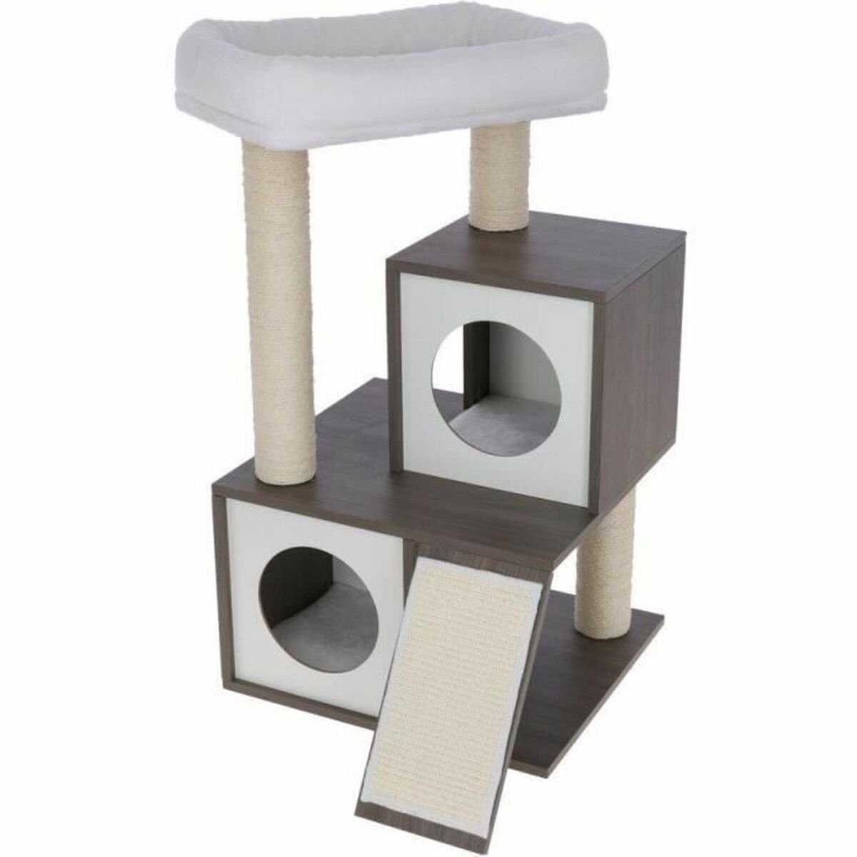 Kerbl Pet Flair arranhador branco/cinzento - A 86 x C 48 x L 44 cm