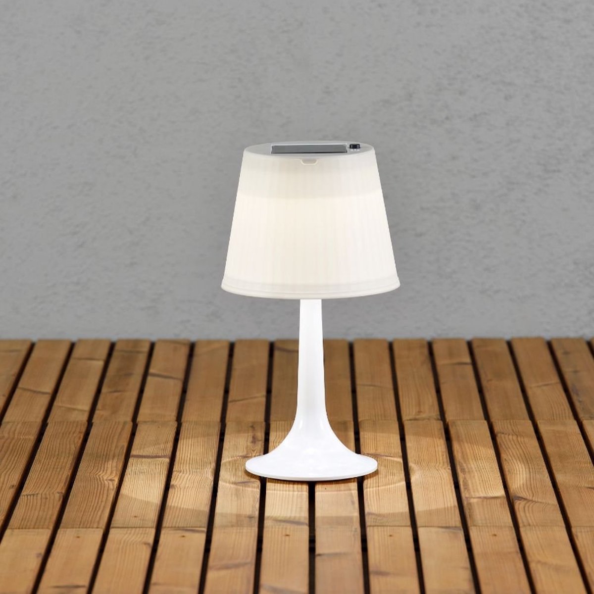 Lampe de table solaire Konstsmide Assis Sitra 0.5 W N/A blanc