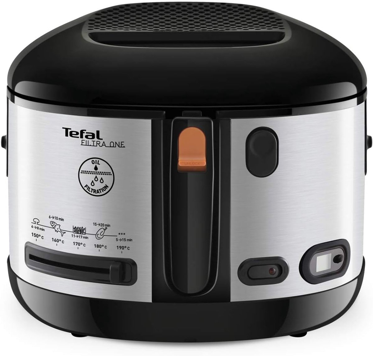 Tefal FF175D71 Sencillo Negro, Acero inoxidable