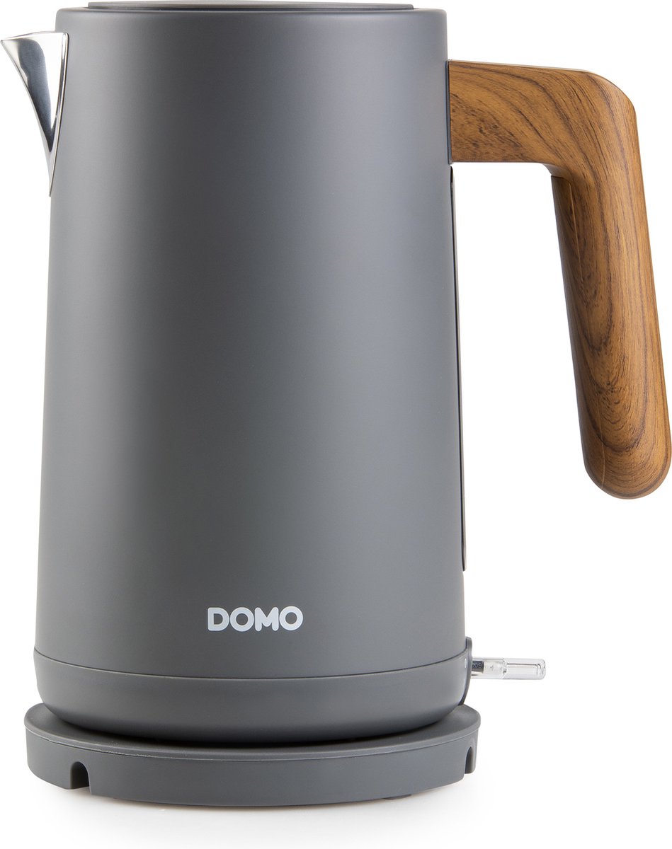 Domo DO 9268 WK Wasserkocher 1,7L 2200W Wood You matt grau