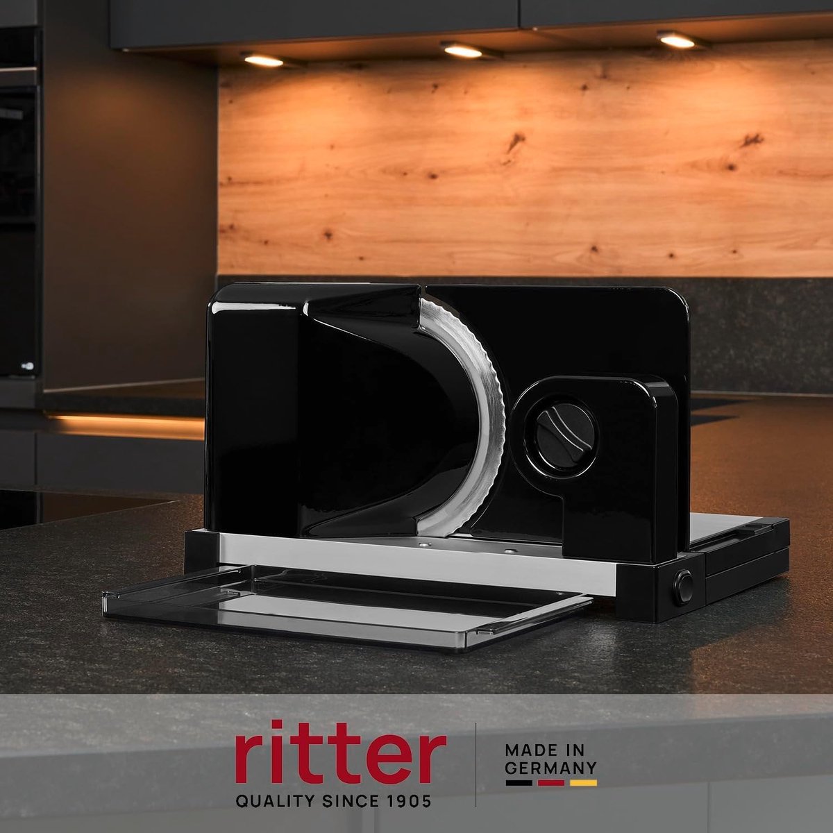 Ritter icaro 5 Allesschneider Klappbar Wellenschliffm.17cm sw
