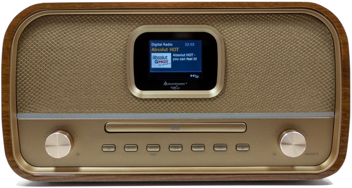Soundmaster DAB970BR1 br Stereo-Radio DAB+/UKW-RDS,CD,USB,Bluetooth
