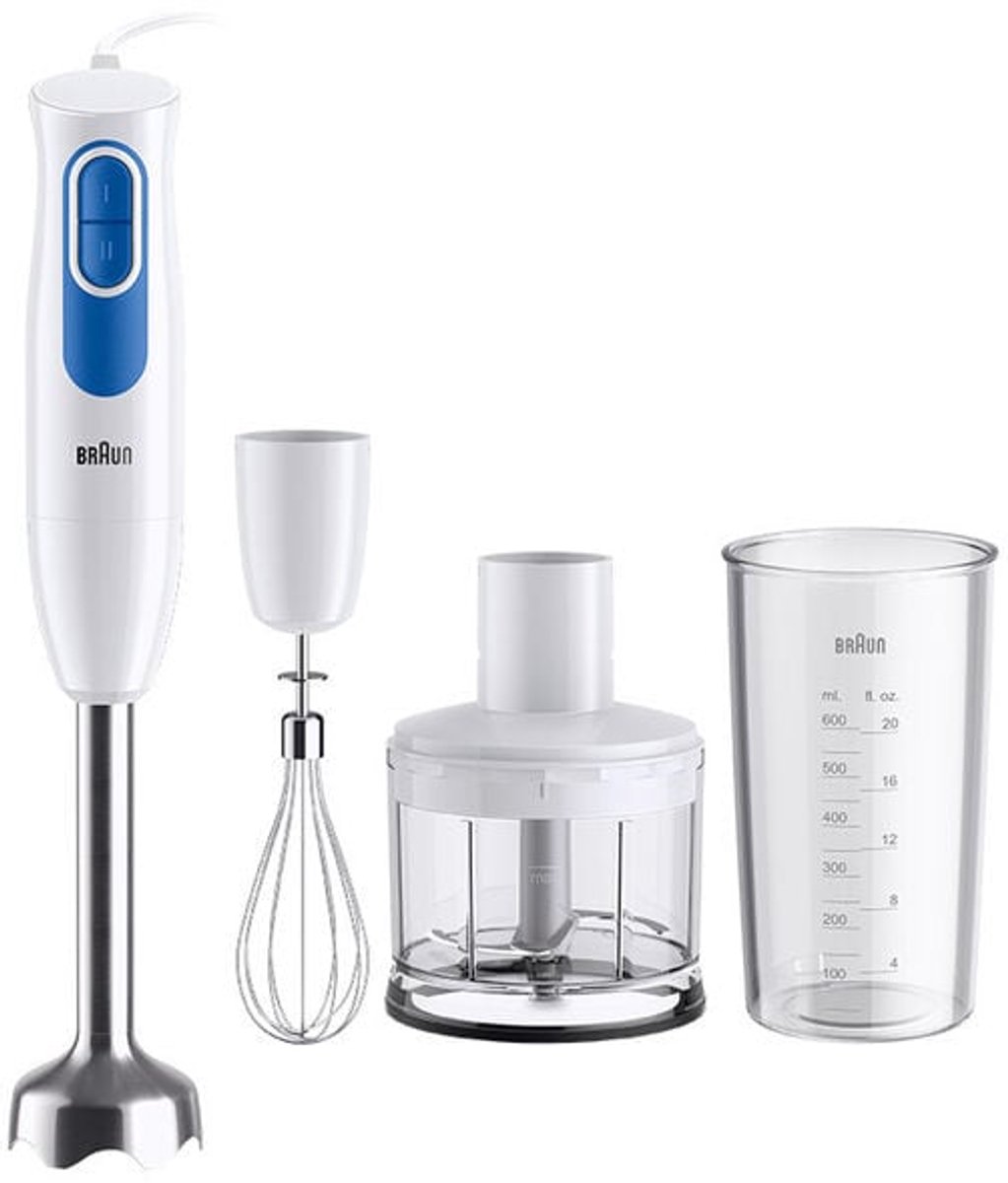 Braun MQ 20.236 M Stabmixer 600W 2 Stufen +Zerkleinerer/Schneeb.