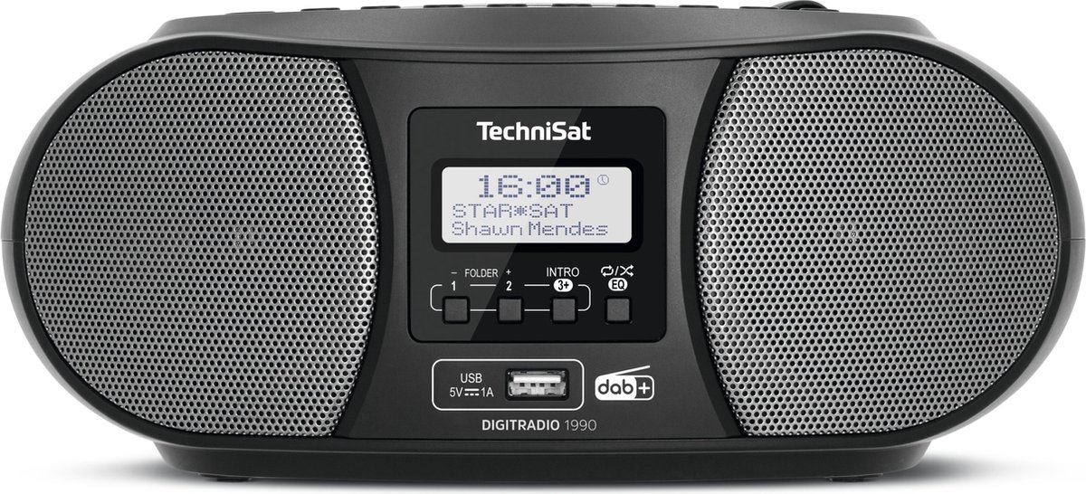 TechniSat DigitRadio 1990 sw 0000/3952 DAB+/UKW,CD-Player,3Watt,Bluetooth,USB