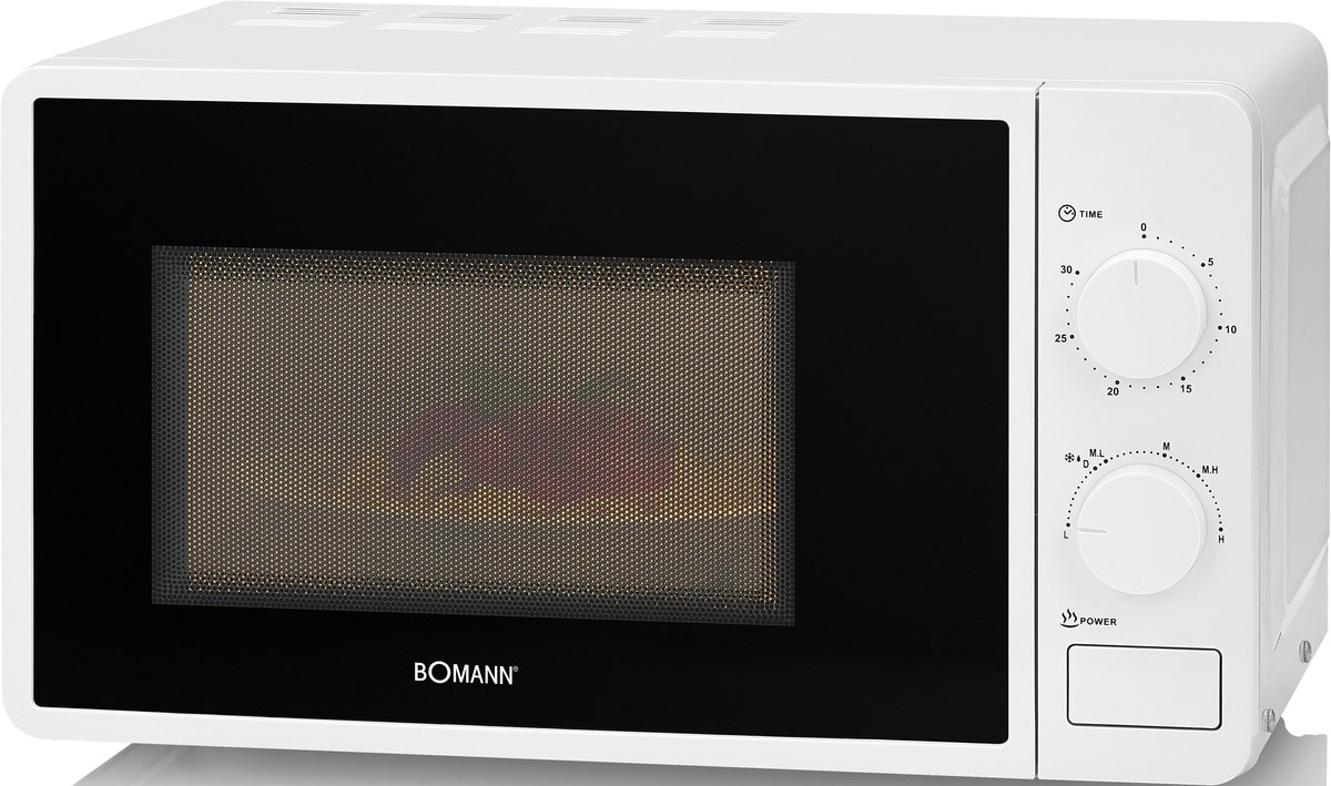 Bomann MW 6014 CB ws Mikrowelle 700W 20L 6Stufen HxBxT:25,5x45x34cm