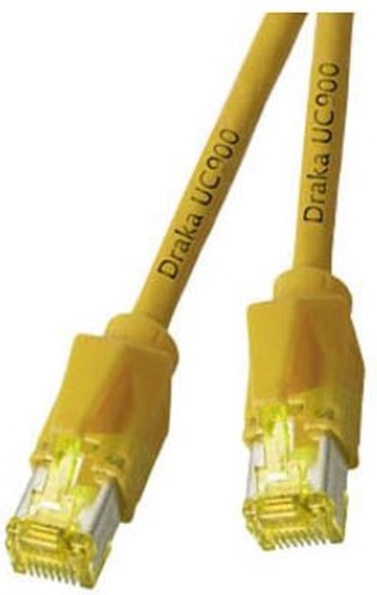 RJ45 Patchkabel Cat.6A S/FTP LSZH, Draka UC900 TM31 gelb 25m