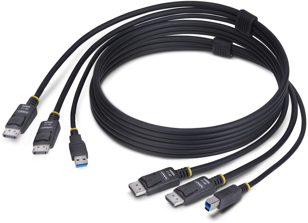 STARTECH 1,8m Dual DP und USB KVM Kabel