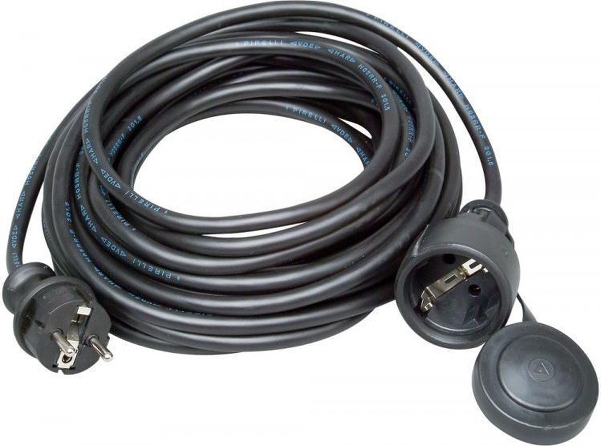 Kopp Schutzkontakt-Verlängerung, Gummi-Stecker/-Kupplung/-Leitung, 10m