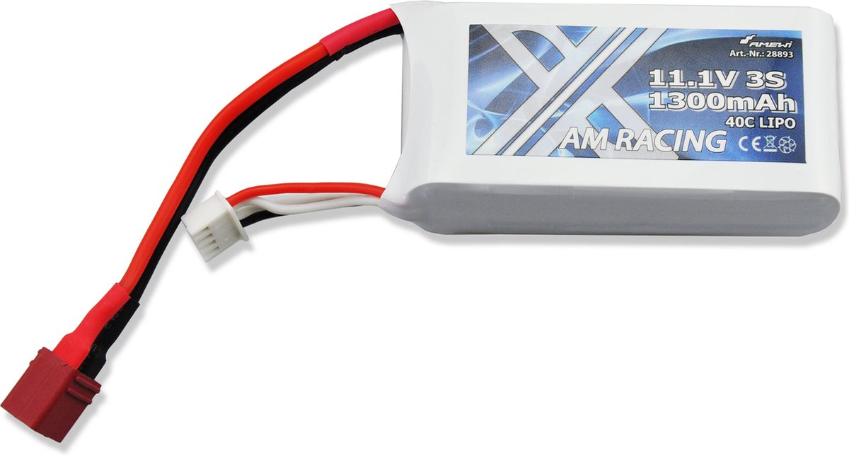 Amewi RCZ Akku LiPo 3S 11,1V 1300mAh 40C Softcase DEANS
