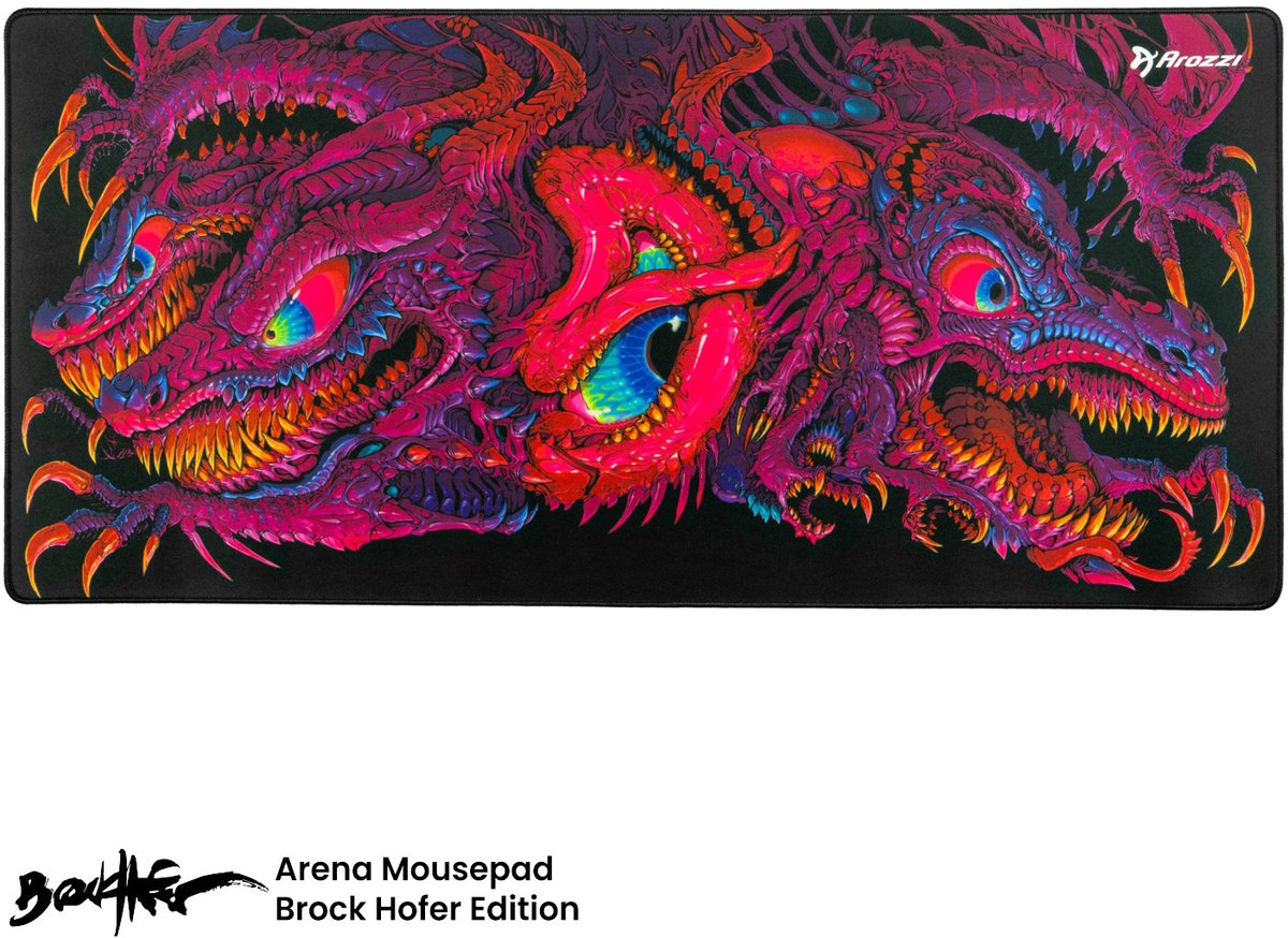 Arozzi Mauspad XL Zona 90x42cm Crawling Chaos