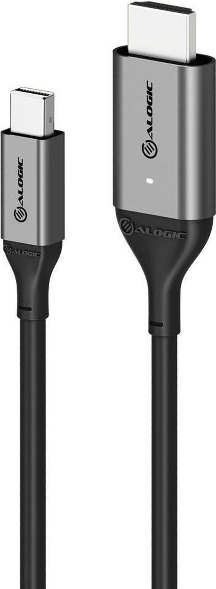 ALOGIC ULMDPHD02-SGR Videokabel-Adapter 2 m HDMI Typ A (Standard) Mini DisplayPort Schwarz, Silber