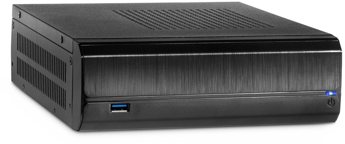 Inter-Tech Geh Mini ITX JX-500 black USB 3.0 *OHNE Netzteil