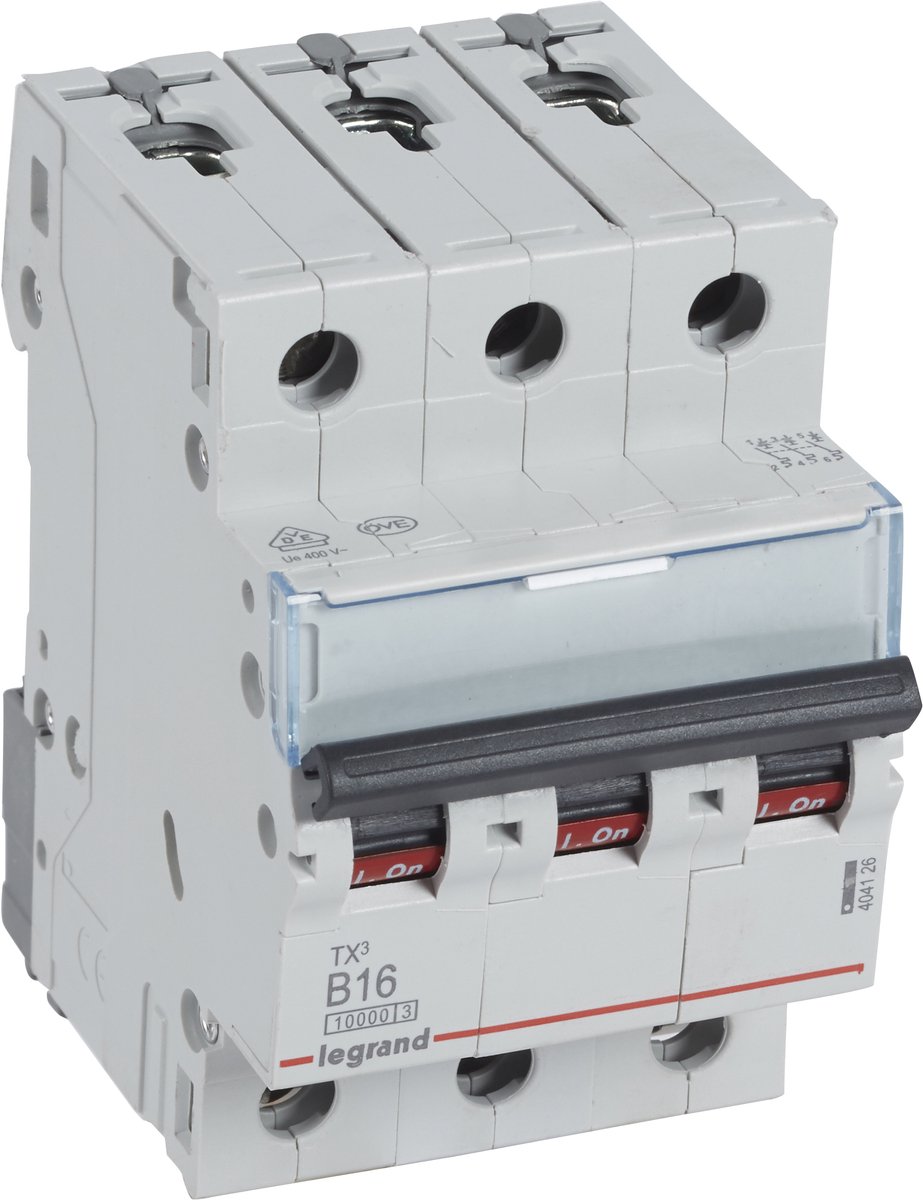 Legrand 404126 TX3 LS-Schalter B 16A 3-polig 10kA 400VAC 3TE