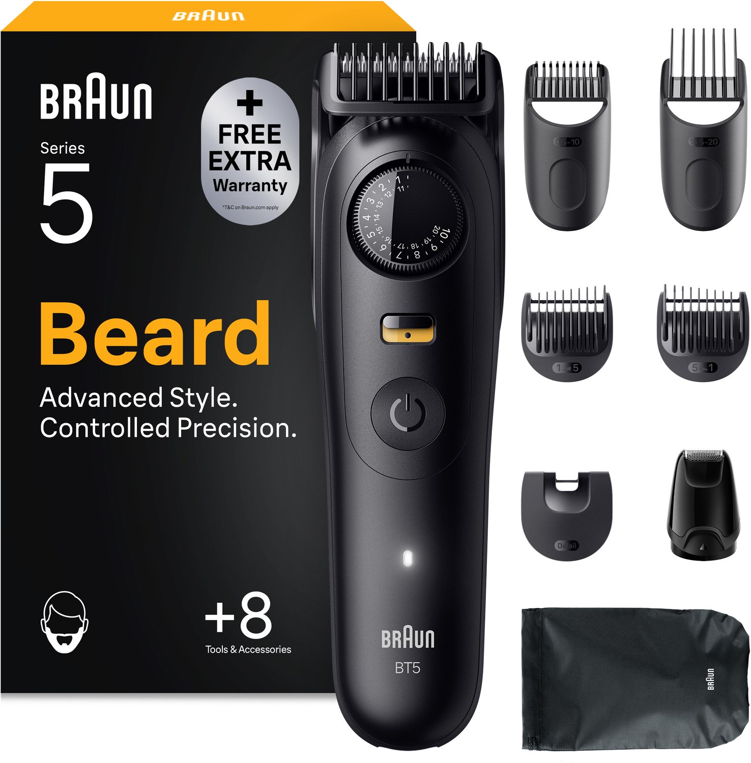 Braun Series 5 skäggtrimmer (svart)