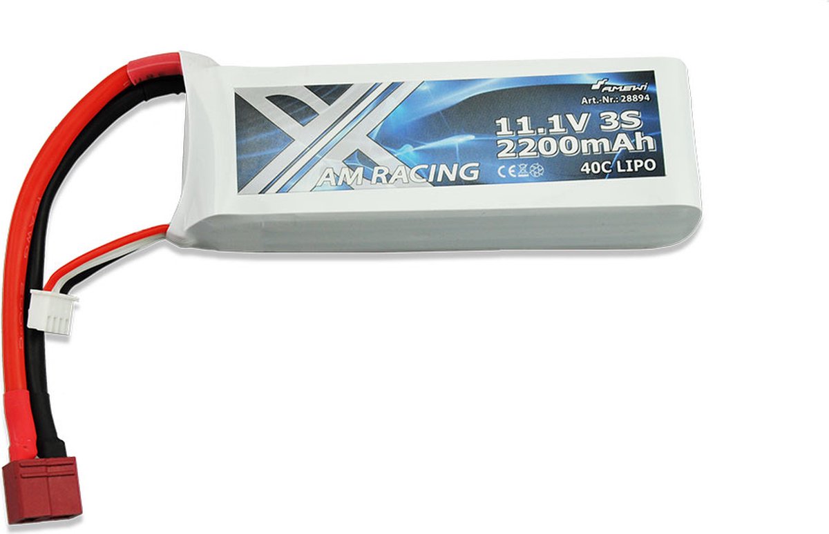 Amewi RCZ Akku LiPo 3S 11,1V 2200mAh 40C Softcase DEANS