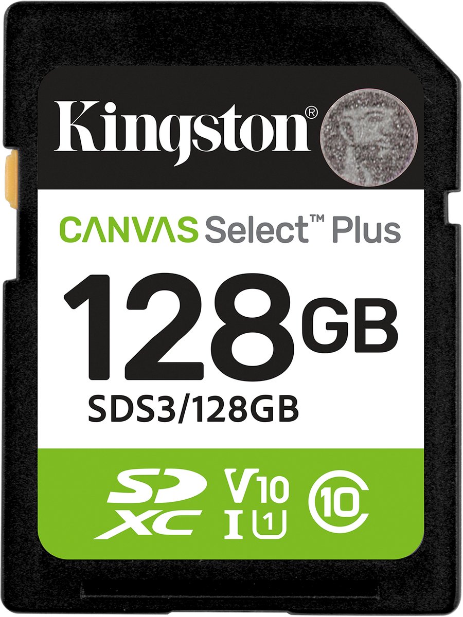 SD Card 128GB Kingston SDXC Canvas Plus Gen3 C10 retail