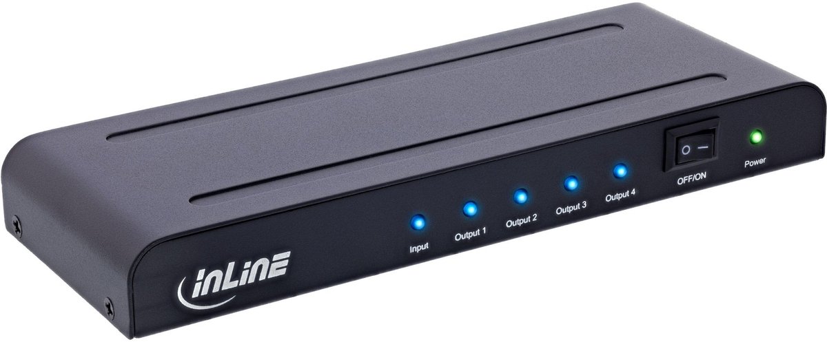 InLine® HDMI Splitter/Verteiler, 4-fach, 4K2K@60Hz kompatibel