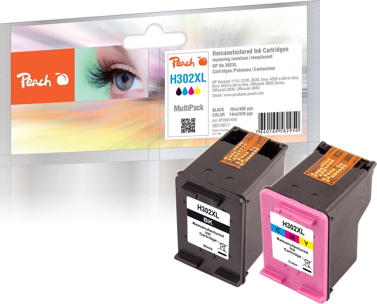 Peach PI300-659 PagePack Schwarz, Cyan, Magenta