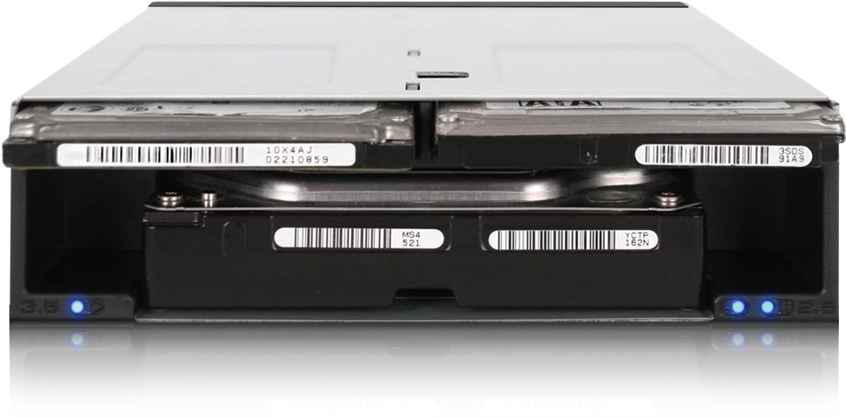 FlexiDock IcyDock 2x 2.5" + 1x 3.5" SATA/SAS to 1x 5.25" bay