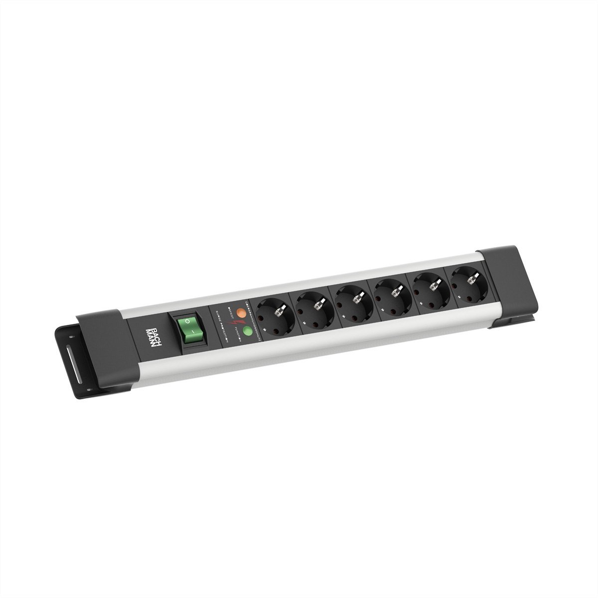 Bachmann CONNECTUS 6xCEE7/3 BM005904 1xSPD 1xSchalter 2,0m CEE7/7 Grau