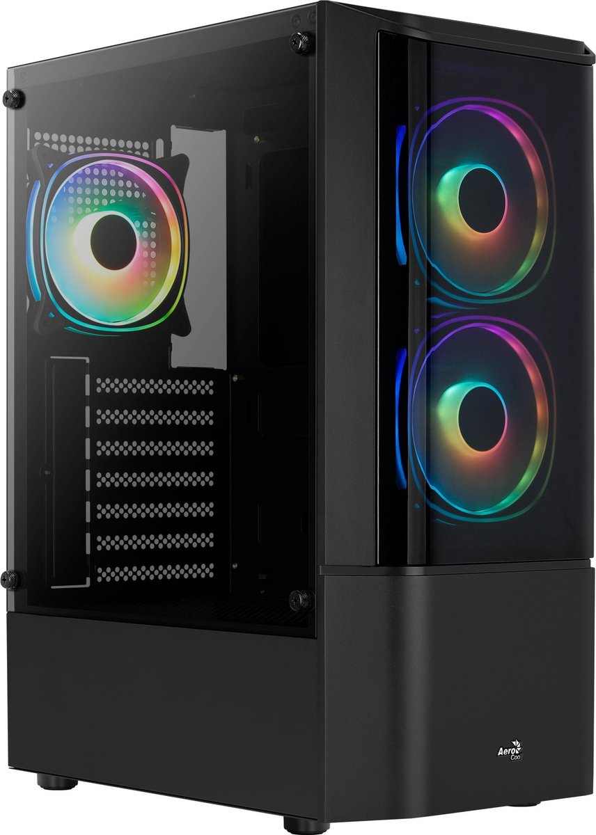 AeroCool Geh Midi Quantum v3 Black MicroATX/ATX/MiniITX