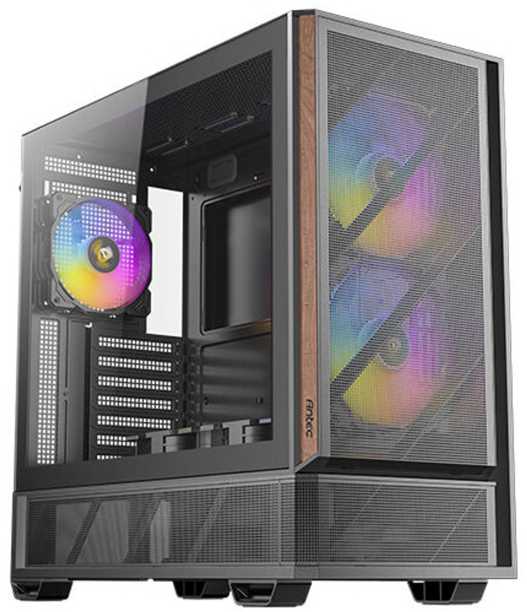 Antec Geh Mid P30 ARGB (Wood) ATX/M-ATX/M-ITX o.N. BK retail