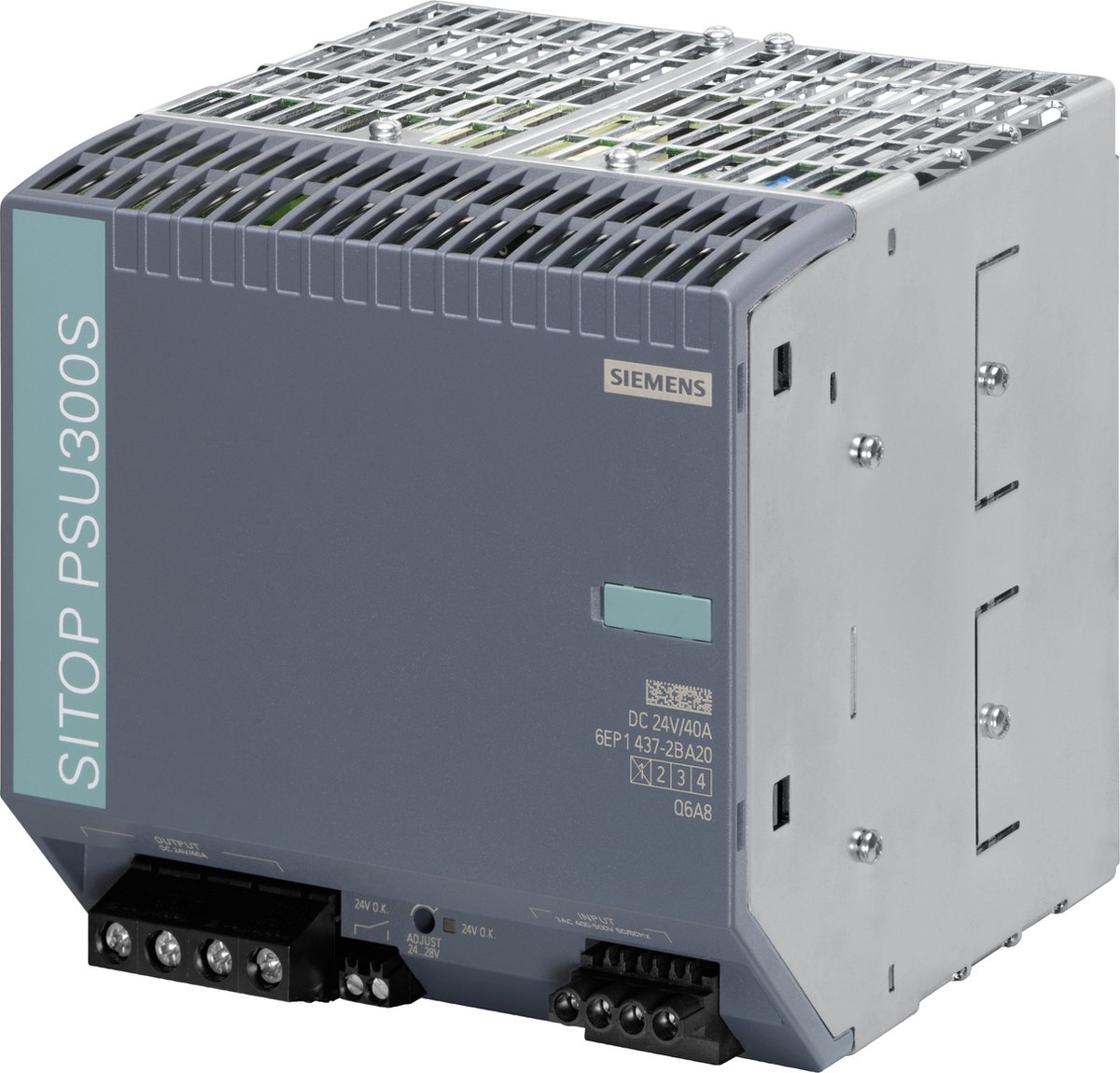 Siemens 6EP1437-2BA20 Netzteil & Spannungsumwandler Drinnen Mehrfarbig