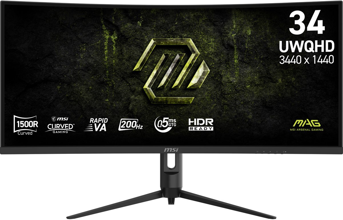 MSI 34" curved gamingskärm MAG 342CQRF E20