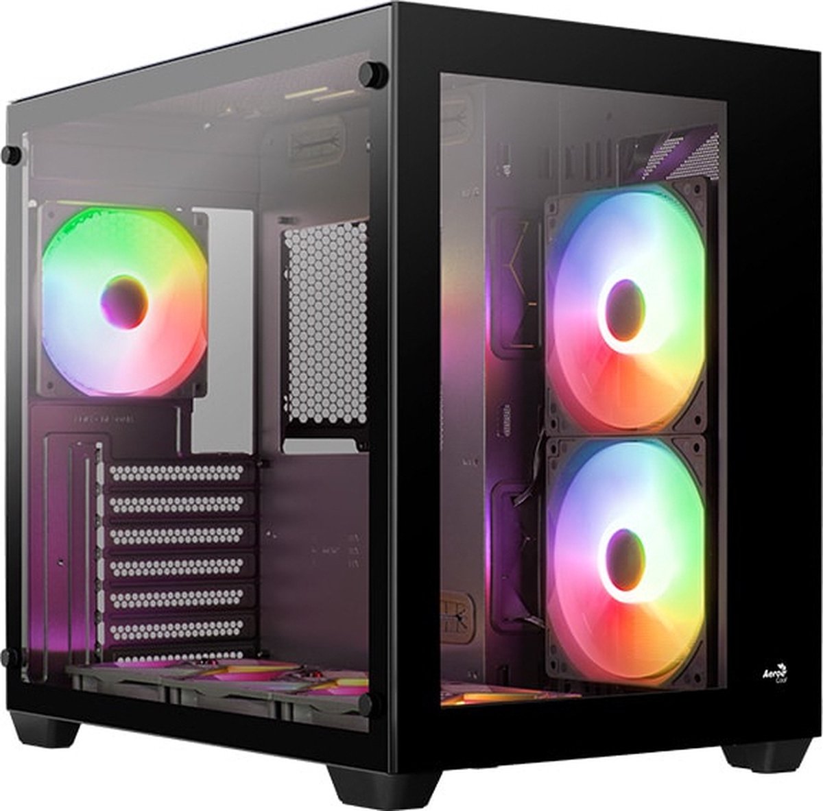 AeroCool Geh Midi Dryft MicroATX/ATX/MiniITX ARGB (black)