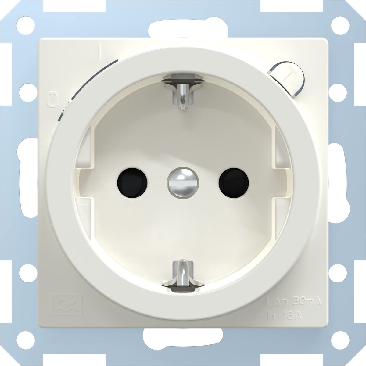 Merten FI-SCHUKO-Steckdose BRS 233819 polarweiß glänzend System M