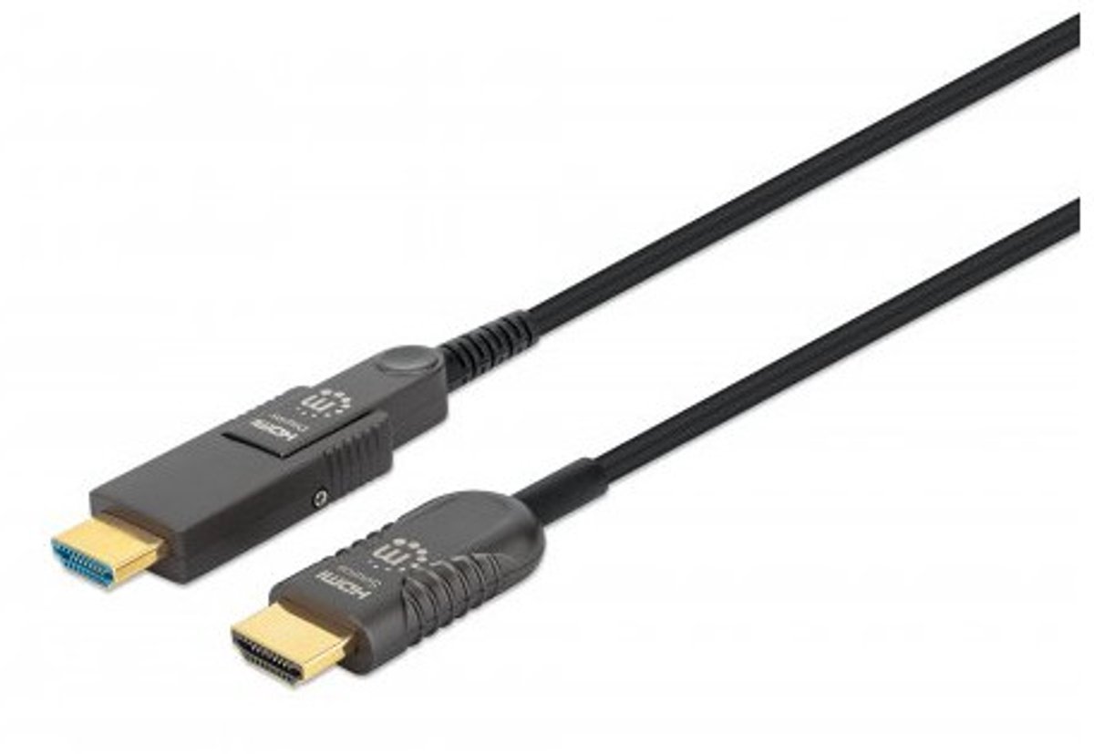 MANHATTAN HDMI LWL Stecker-Stecker/MicroHDMI St 4K@60Hz 20m