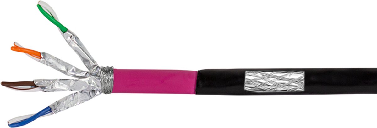 Logilink Erdverlegekabel S/FTP Cat7 AWG23 1000MHz schw. 100m