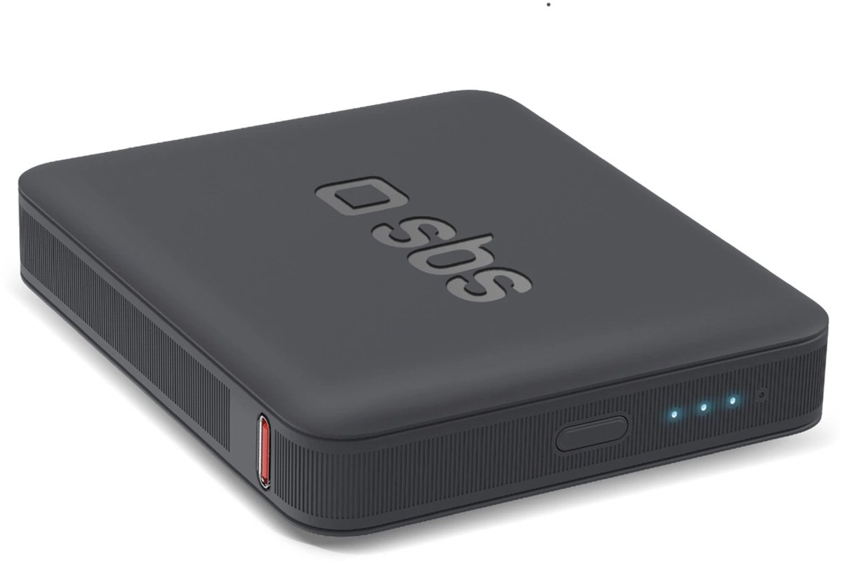 SBS Powerbank med hög densitet på 5000 mAh - Svart