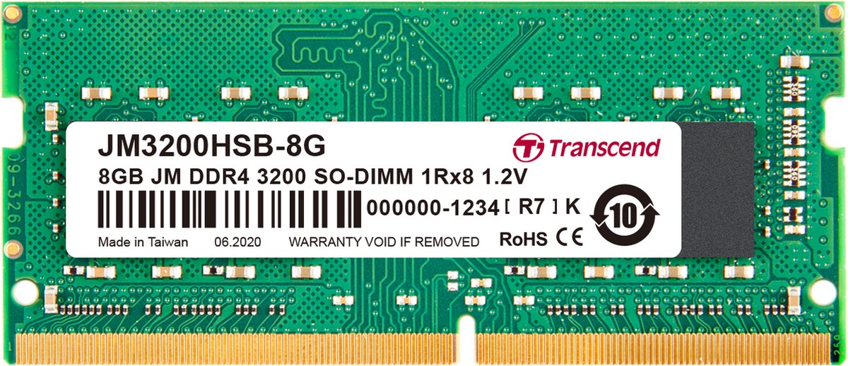 SO DDR4 8GB PC 3200 CL22 Transcend JetRam, JM3200HSB-8G