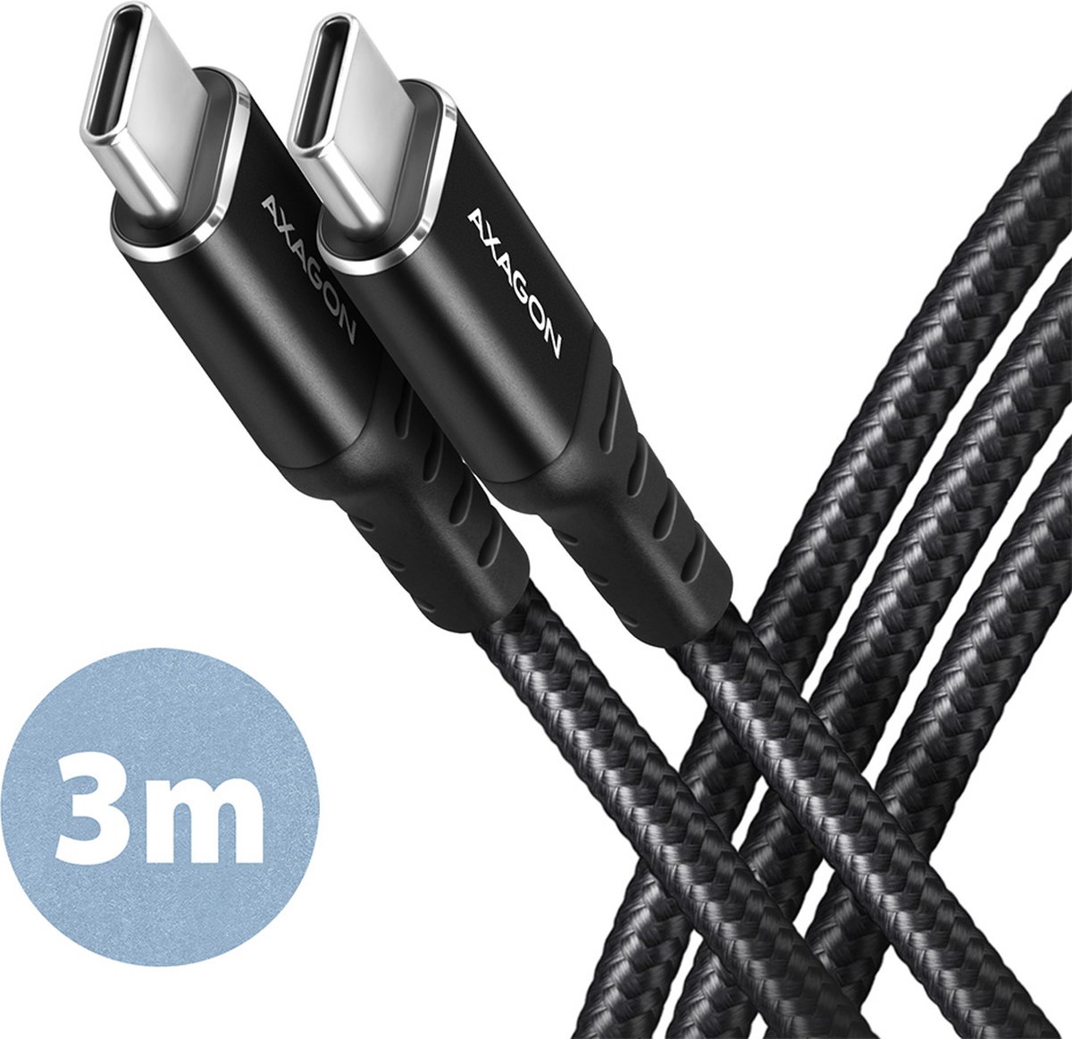 AXAGON BUCM-CM30AB - USB-C-kabel - 24-pin USB-C till 24-pin USB-C